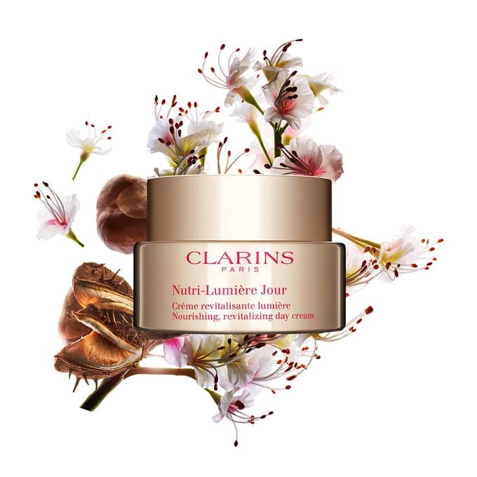Nutri-Lumière Day Cream packshot with ingredient