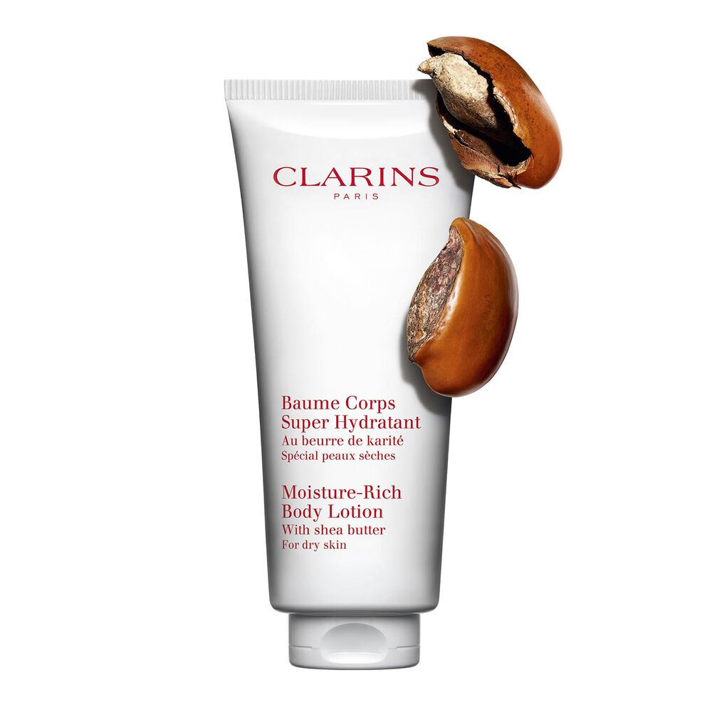 Moisture-Rich Body Lotion 200ml packshot with ingredient