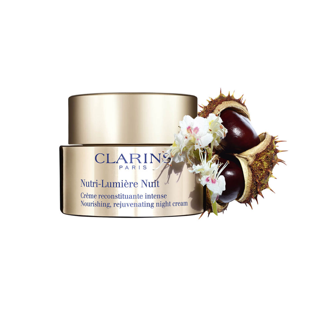 Nutri-Lumière Night Cream packshot with ingredient