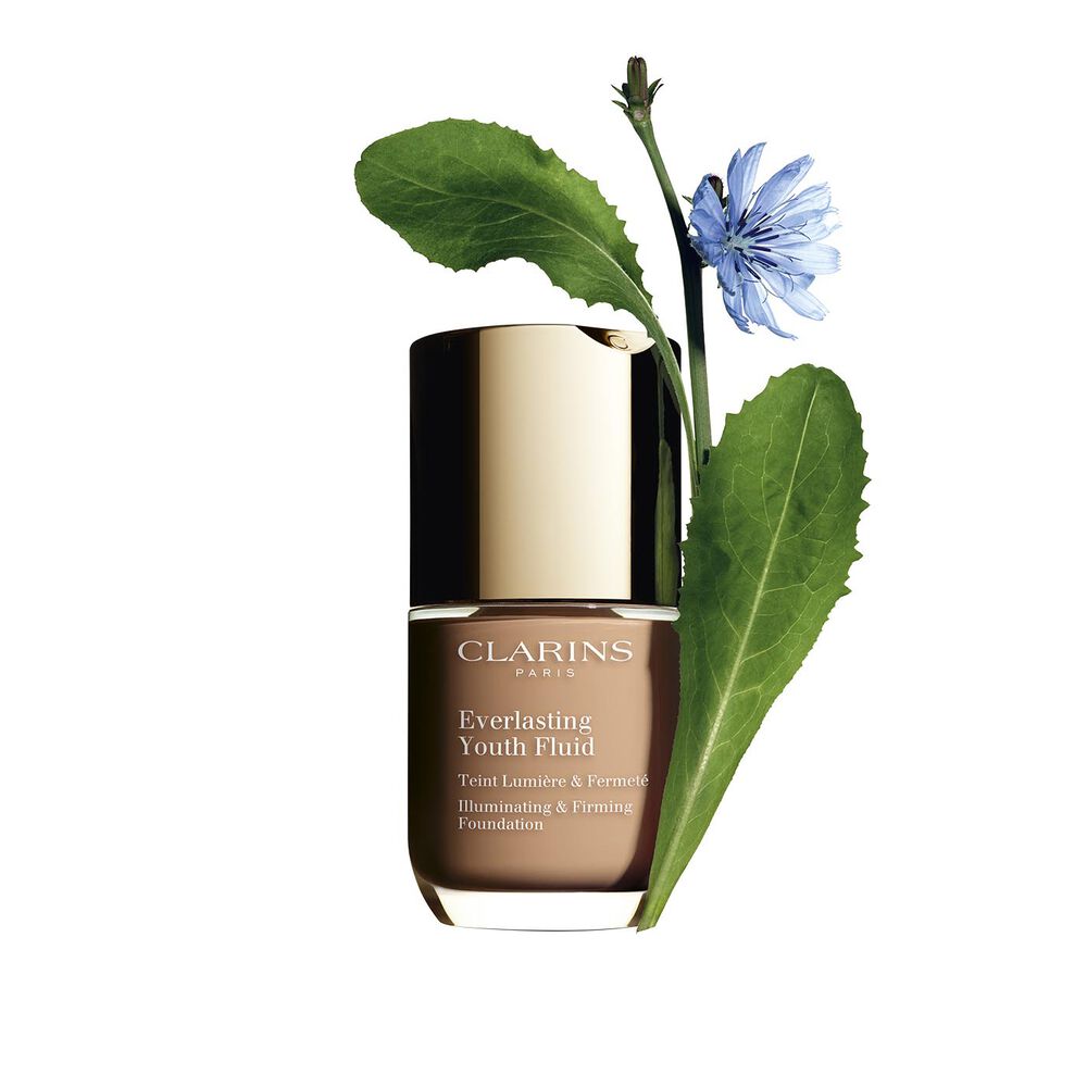 Everlasting Youth Fluid 110 packshot with ingredient