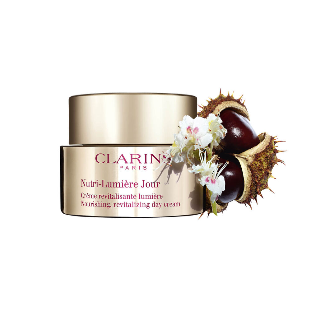 Nutri-Lumière Day Cream packshot with ingredient