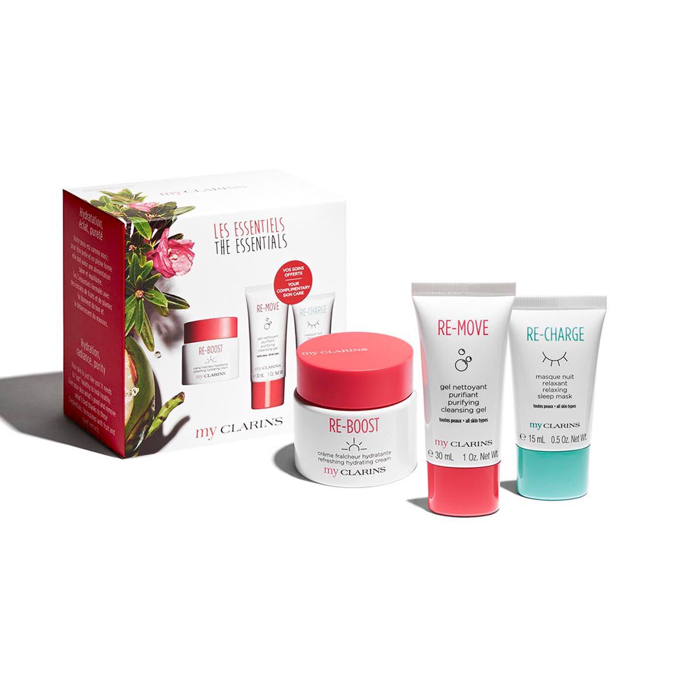 clarins re boost set