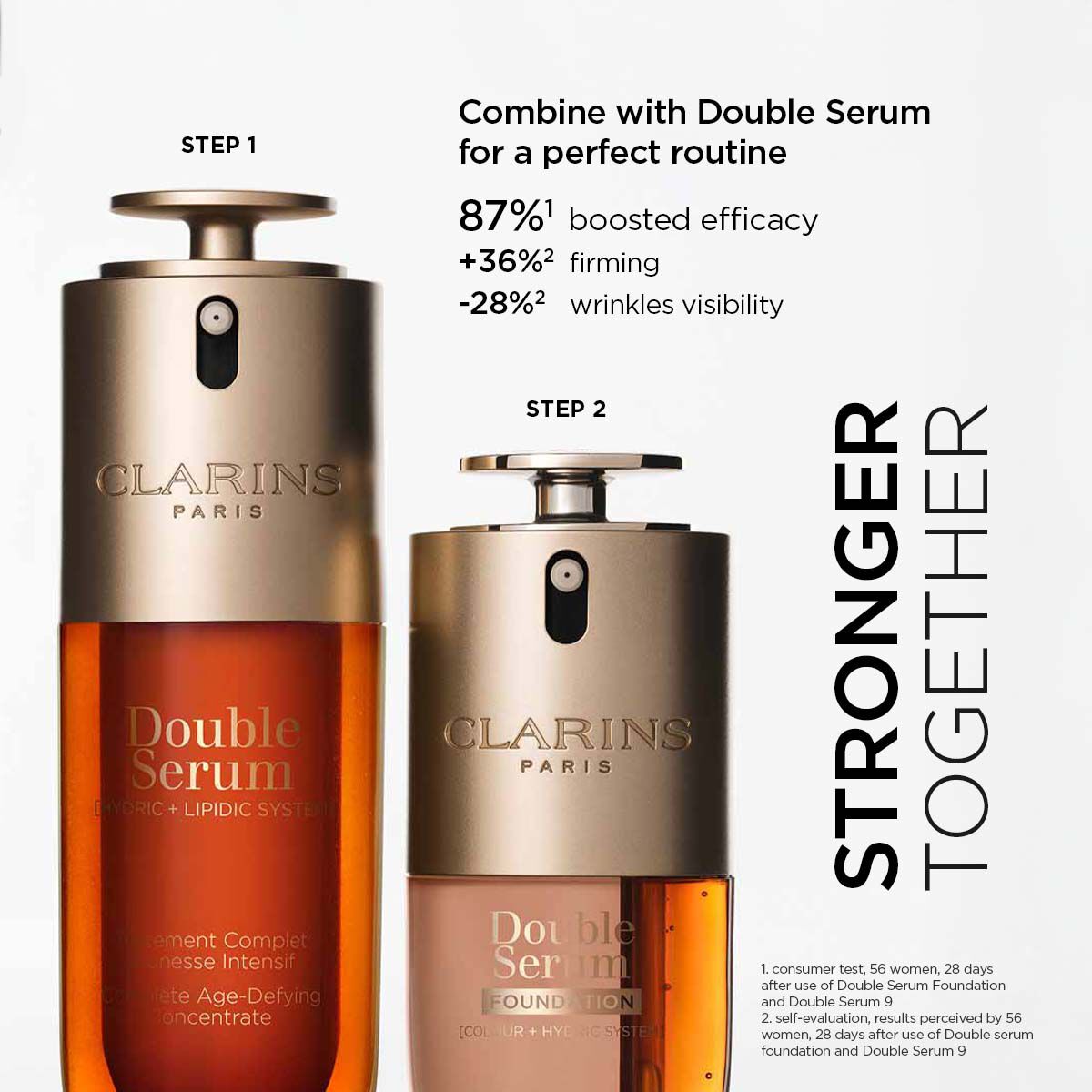 新品　CLARINS Double Serum Foundation L3N Double Serum Foundation - 2-in-1 Hybrid Foundation | CLARINS®