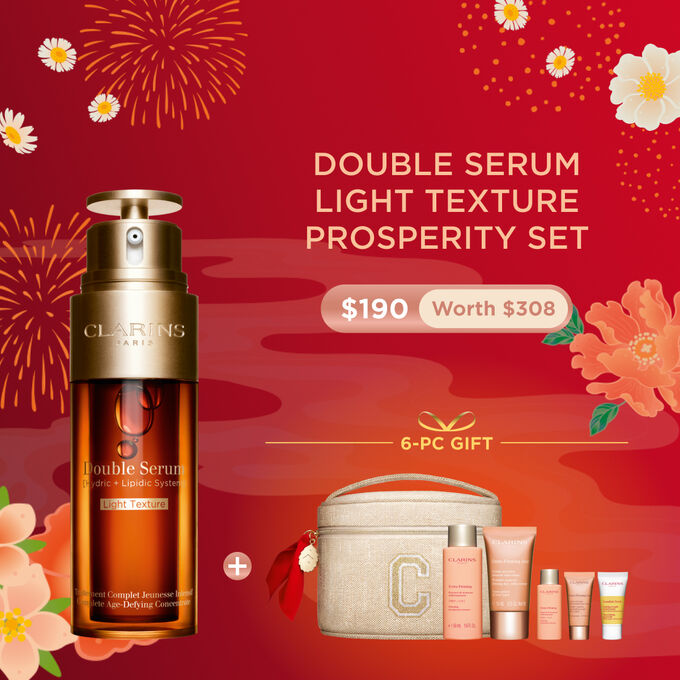 Double Serum Light Texture packshot with ingredient