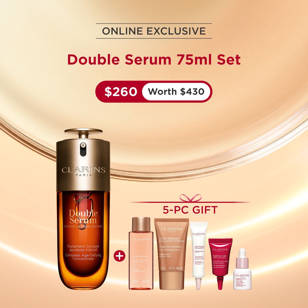Double Serum: Anti-Ageing Serum for Face | CLARINS® Singapore
