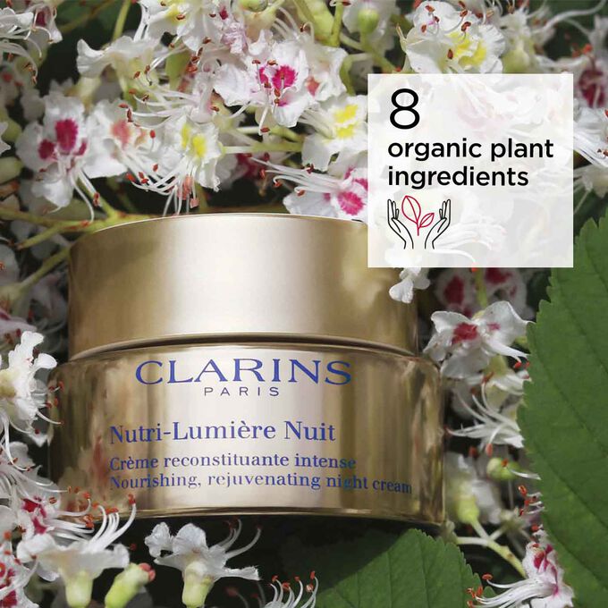 Nutri-Lumière Night Cream with 8 organic plant ingredients