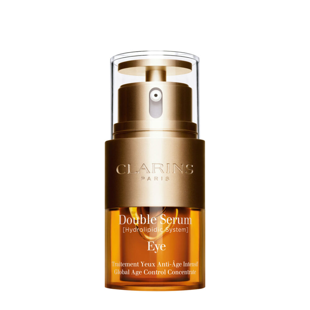 Double Serum Eye packshot with ingredients