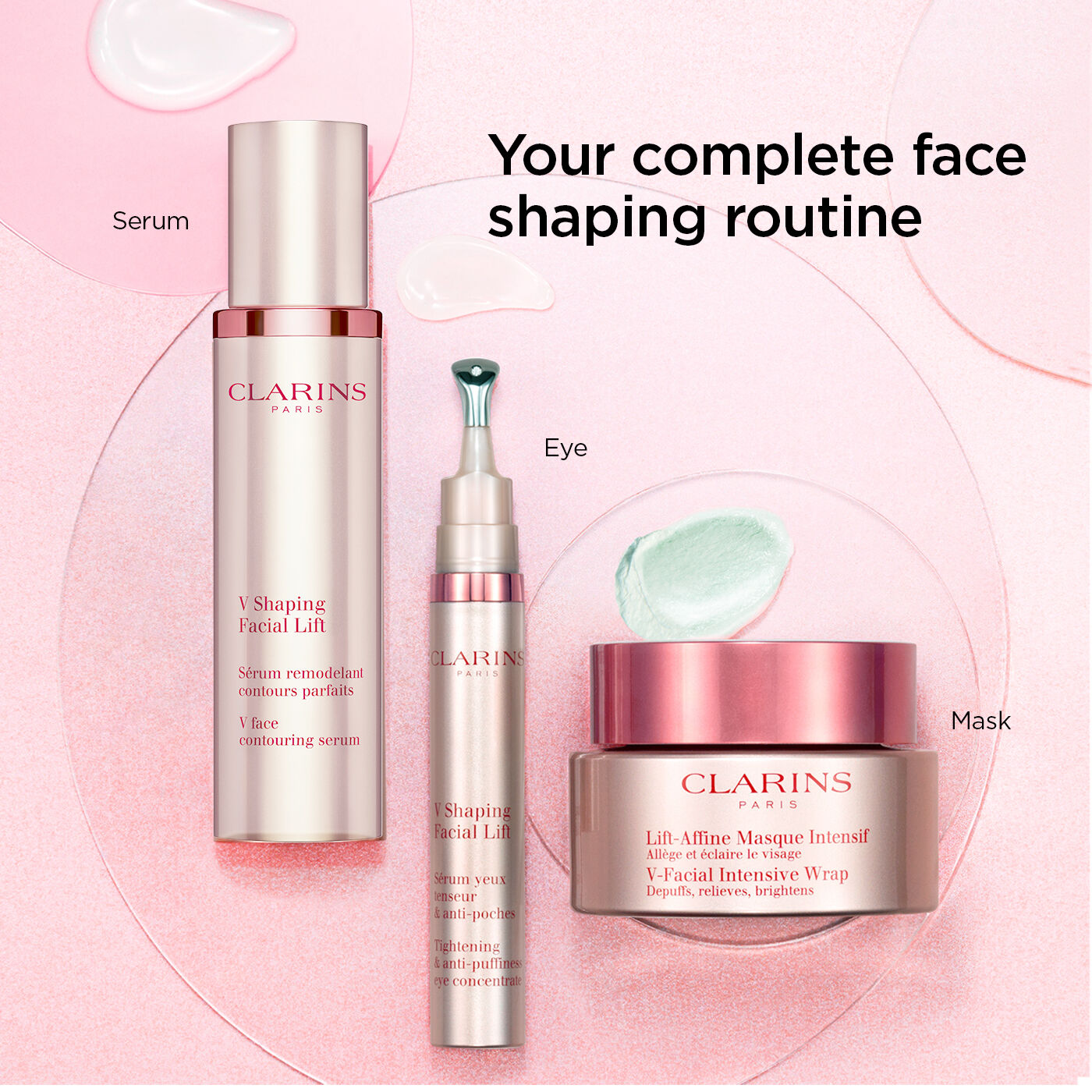 Shaping Facial Lift Wrap, V-Shape Face Mask - Clarins