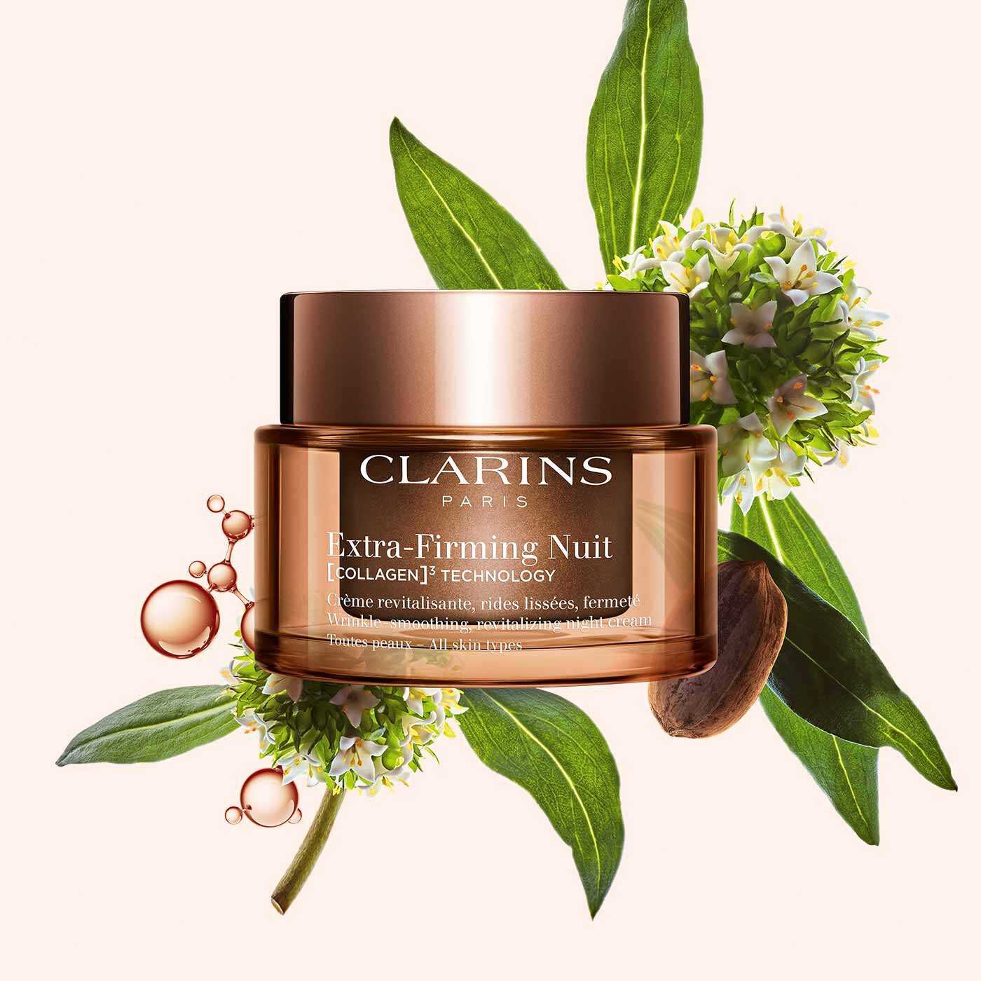 CLARINS Extra-Firming 化粧水、昼クリーム、夜クリーム Extra-Firming Night Cream - All Skin Types | CLARINS®