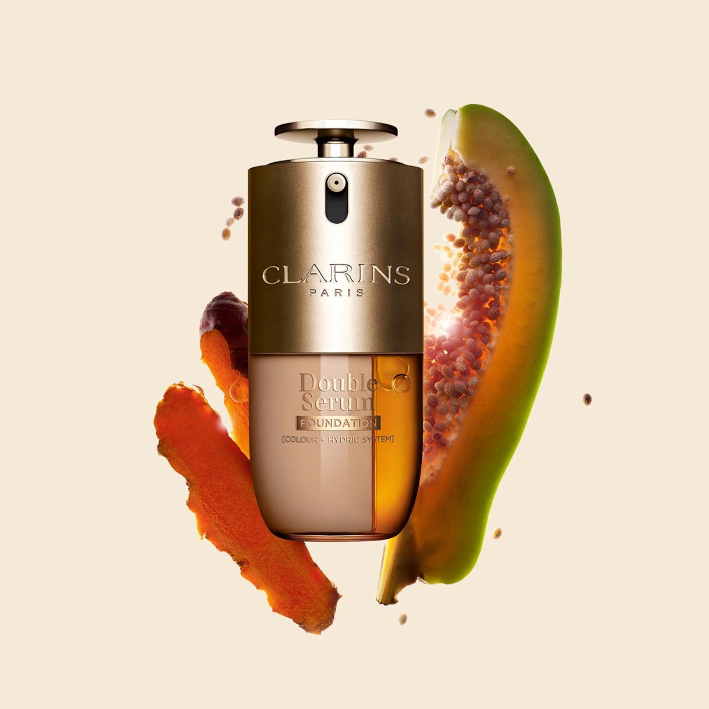 CLARINS Double Serum FoundationL３Ｎ Double Serum Foundation - 2-in-1 Hybrid Foundation | CLARINS®