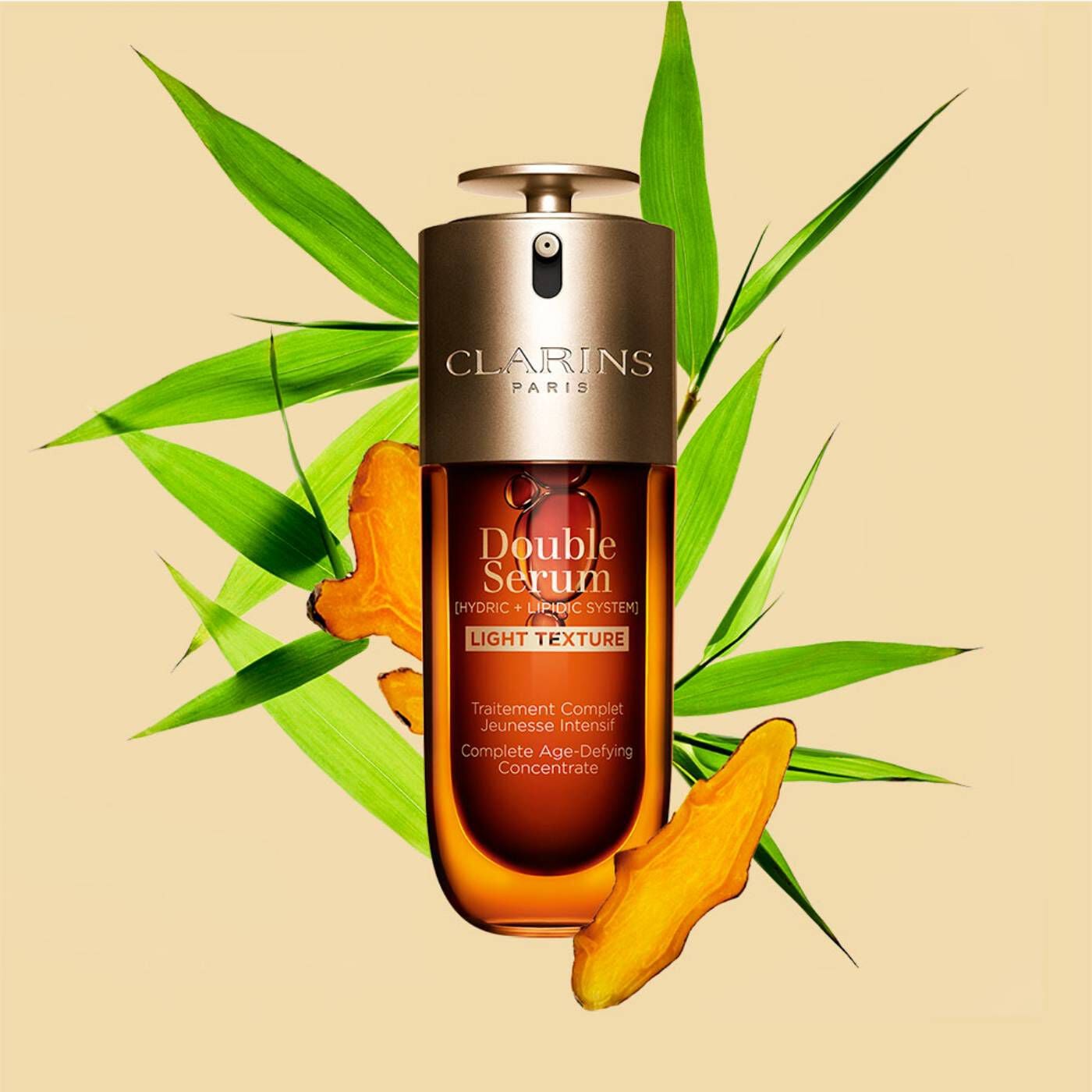 美容液 CLARINS Double Serum Deluxe100m DOUBLE SERUM Light Texture - Anti-Ageing Serum | CLARINS® SG