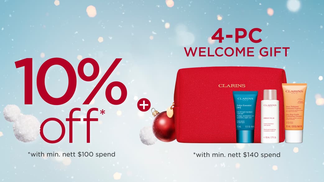 New to Clarins.com?