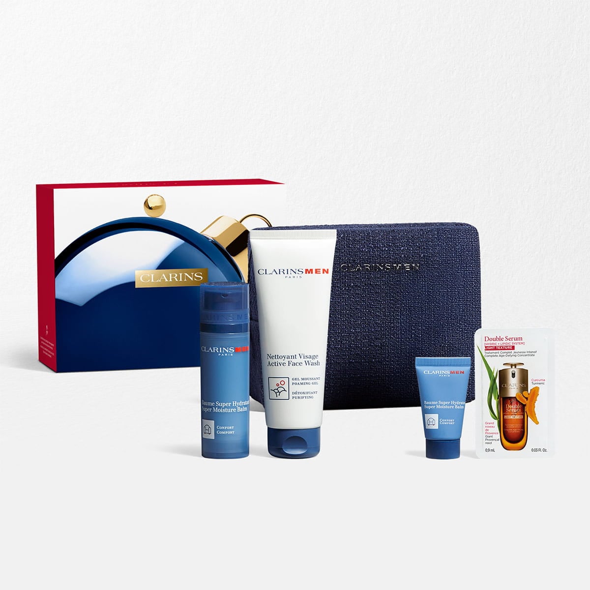 ClarinsMen Hydration Holiday Set - Moisturising Face Care for All Skin Types