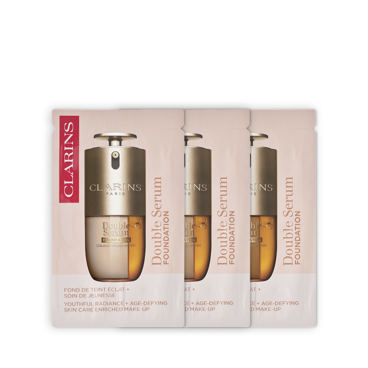 Double Serum Foundation Sample Kit - LIGHT02 (Shades: L2C, L3W, L4N)